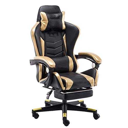 TONZN n/a Office Chair Racing Chair Reclining and Rotating Gaming Chair PU Leather Seat Office Armchair with Footstool