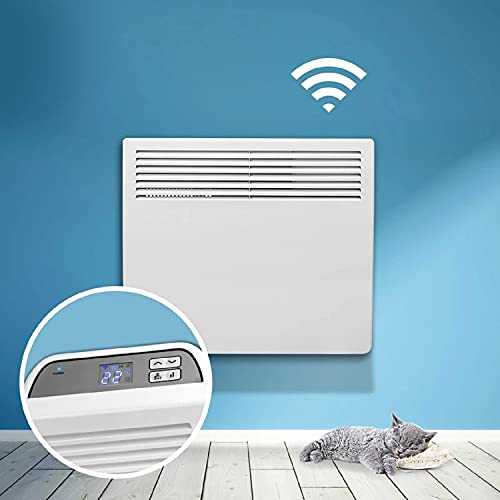 Devola Eco Wi-FI Enabled Electric Panel Heater With Thermostat Lot 20 Compliant Slimline 1Kw Electric Radiator Wall Mounted Or Floor Standing Low Energy Electric Heater - DVM10WF (1000W)
