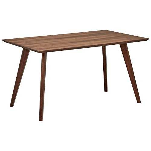 Amazon Brand - Rivet Minimalist Dining Table, Seats 2-4, 135 x 80 x 72cm, Walnut Table Top with Veneer/Solid Beech Legs