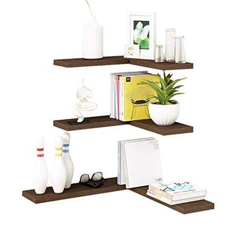 CHOUCHOU Shelves Bookshelf Solid Wood Wall Shelf Nordic Living Room Corner Shelf Book Stand Bedroom Wall Hanging Wall Word Partition Wall Units Bookcases,B,Colour Name:A Flower Pot Rack (Color : B)