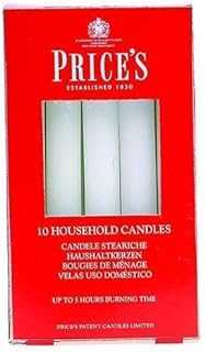 4 X Prices Patent Candles Household Candles, Pack of 10, White
