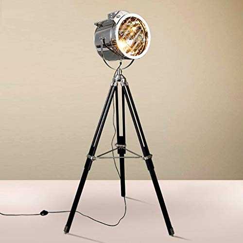 JIAWYJ DONGYANG-Lamps- * Tripod Living Room Floor Lamp, Retro Industrial Winds Stage Searchlight Photography Lights (Color : B) (Color : A)