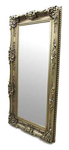 Silver Large French Elaborate Wall Mirror 6ft x 3ft