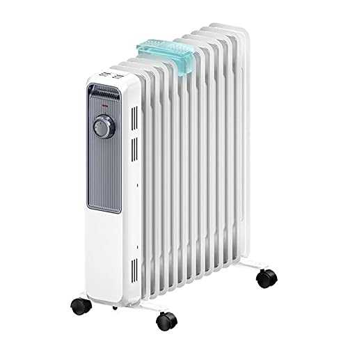 13 Fin Oil Filled Radiator, Silent Portable Space Heater with Drying Rack, Thermostat, 3 Heat Settings, Rapid Heating, Safety Tip-Over & Overheating,for Living Room, Office And Bathroom, 220