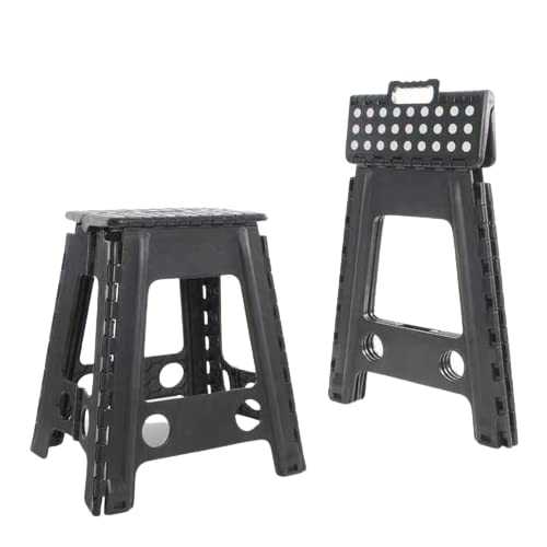 Super Strong Folding Step Stool Large - 17 Inch Height Anti Slip Top Holds up to 150 Kg, Sturdy and Stable, Perfect Kitchen Step or Bathroom Step