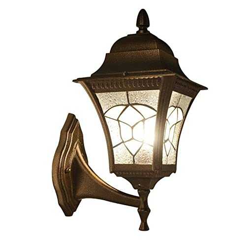 Chents Outdoor Wall Lantern Waterproof Wall Light Exterior Wall Mount Light Fixture Wall Sconce Finish with Water Glass for Entryways, Yards, Front Porch