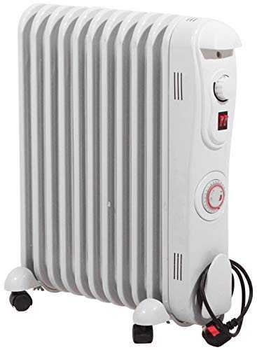 Prem-i-air 2.5 kW 11 Fin Oil Filled Radiator with 24 Hour Timer