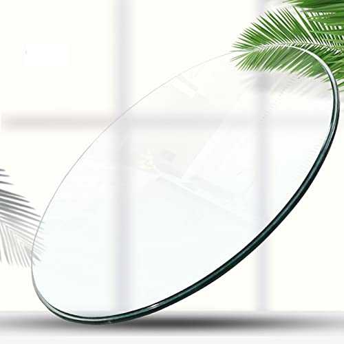 LXYFM Tempered Glass Table Top,easy To Install Round Glass Table Top,Customizable Size Beveled Polished,1/2" Thick Glass Premium Round Circular Plate Glass (Size : 75CM(29.5IN))