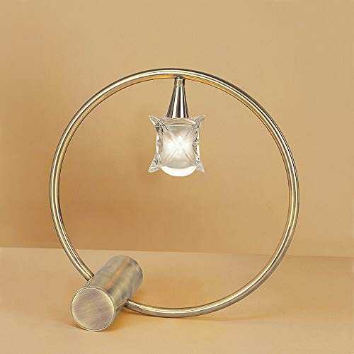 Globe Round Brass Table Lamp Circular 1 Light G9 Antique Brass LED Compatible