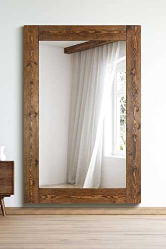 Large Solid Wood Wall Mirror 6Ft X 4Ft (183cm X 122cm)