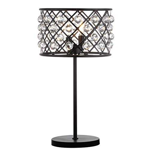 Jonathan Y JYL9022A Gabrielle 22.5" Metal/Crystal LED Table Lamp, Contemporary, Glam for Bedroom, Living Room, Office, Oil Rubbed Bronze