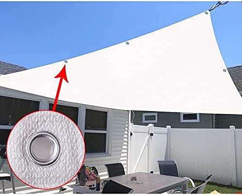 LIFEIBO Shading Net,Shade Cloth Sun Mesh With Grommets Sun Shade Sail Canopy Awning Shelter UV Resistant Heavy Duty Patio Privacy Fence, 46 Sizes (Color : White, Size : 4x9m)