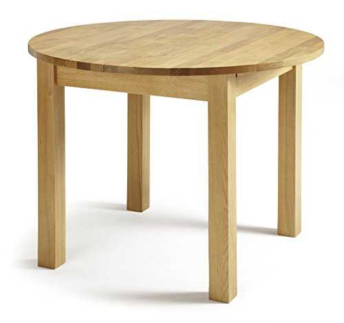 Serene Furnishings Sutton Solid Oak Round Extendable Dining Table