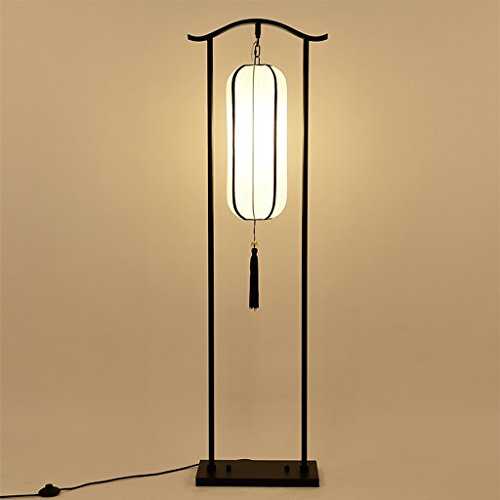 LightSei- Modern New Chinese Style Floor Lamp Atmosphere Iron Living Room Lights Bedroom Bedside Floor Lamp Study Vertical Lamps and Lanterns E27 Light Mouth
