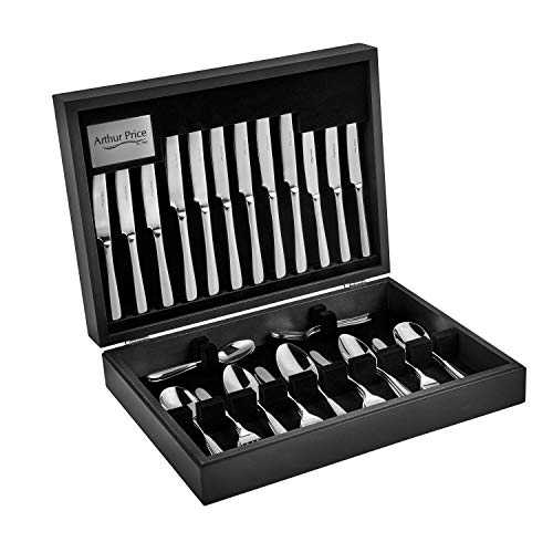 Arthur Price Every Day Willow 58 Piece 8 Person Canteen Set, Stainless Steel, 53.4 x 31.6 x 6.86 cm
