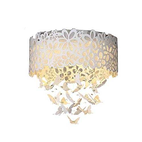 Durable Ceiling Lights Modern LED Butterfly Ceiling Light, Ceiling Lamp for Children's Bedroom Study Room Living Room, Acrylic Lampshade Ceiling Lighting Chandelier Ceiling Lights,Colour:Warm Light-32