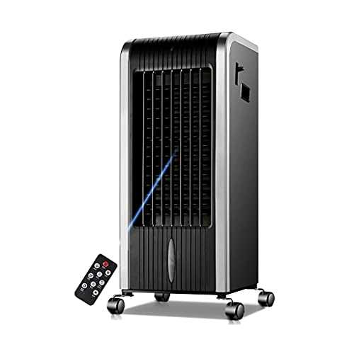 ZAJ Cool down Portable Air Conditioner Fan Mobile Small Warm and Cold Dual Purpose Perfect for Home and Office Portable (Color : Silver, Size : 26.5X32X72cm)