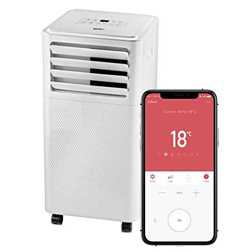 Igenix IG9909WIFI 3-in-1 Portable Smart Air Conditioner with Amazon Alexa, Control via Smart Home App, Cooling & Dehumidifying Functions