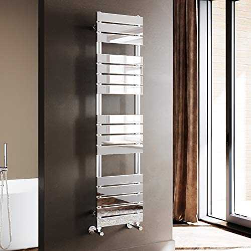 ELEGANT Towel Radiator Bathroom Chrome Heated Towel Rail Modern Flat Panel Radiator Wall Mounted Ladder Rad 1600x400mm