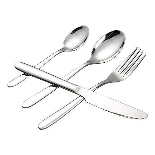 Yarebest Modern Cutlery Sets 32 Piece, Stainless Steel 8 Person Cutlery Sets Service for Dinner