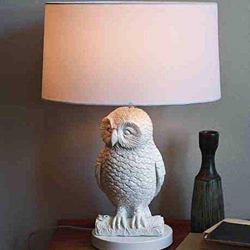 L-YINGZON Bedside and Table Lamps, Table Lamps, Personality Simple Owl Western Style Table Lamps, Study Lamp, Living Room Bedroom Bedside Lamp, Lighting Hotel Room Reading Night Light Indoor Lighting