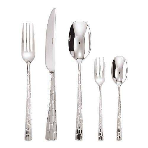 Sambonet 30-Piece Cutlery Set Vh. 18/10 Stainless Steel Skin Cutlery