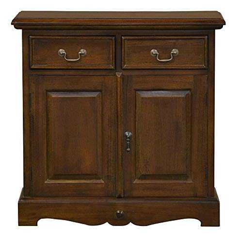 Mahogany Mini Sideboard with Two Drawers & Two Doors
