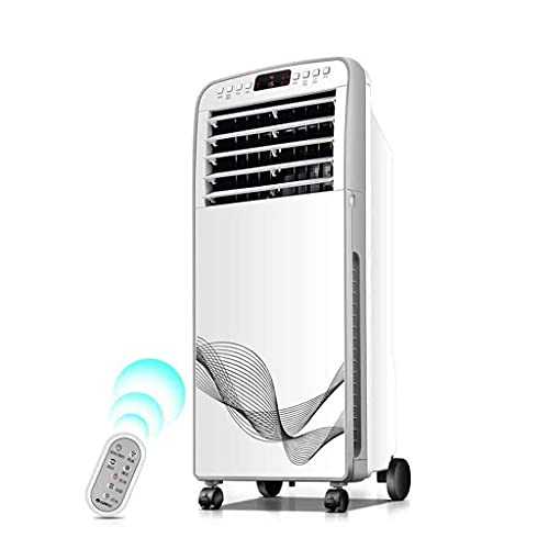 XPfj Air Cooler for Home Office Advanced Mobile Cooling Fan, Ultra-thin Double Side Entry Wind 4 Wind Speed 3 Wind Class 100W 8h Timing Large Water Tank Home Air Conditioner White (Color : White)