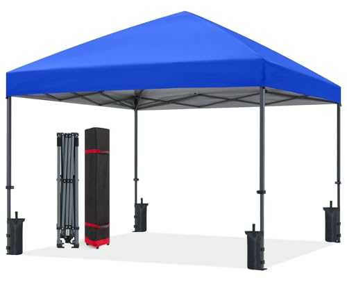 ABCCANOPY 2.5x2.5M Pop Up Gazebo Commercial Gazebo With Upgraded Roller Bag, 4 Weight Bags, Stakes and Ropes(Gray Frame)