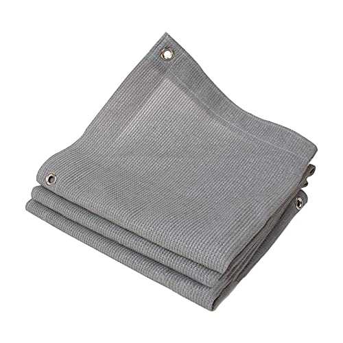 LIFEIBO Shade Cloth Outdoor Canopy Awning Rectangle UV Block Sun Shades Shelter With Metal Eyelets For Patios Yard Garden Polyester Shading Net, 36 Sizes (Color : Gray, Size : 6x12m)