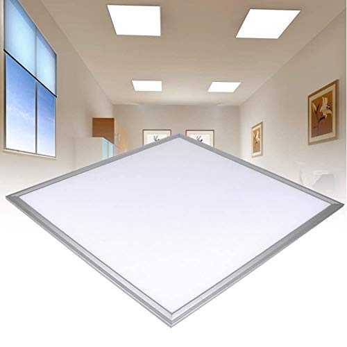 Wisfor 5PCS LED Ceiling Panel Light 48W 600x600mm Ultra Slim recessed LED Ceiling Panel Light Cool White high Lumen Super Bright Flat Tile LED Light