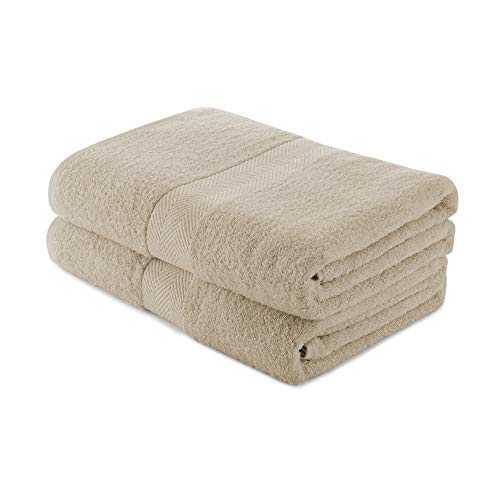 Charles Wilson Cotton Towel Set 500gsm (2 Bath Towels, Mink (0120))