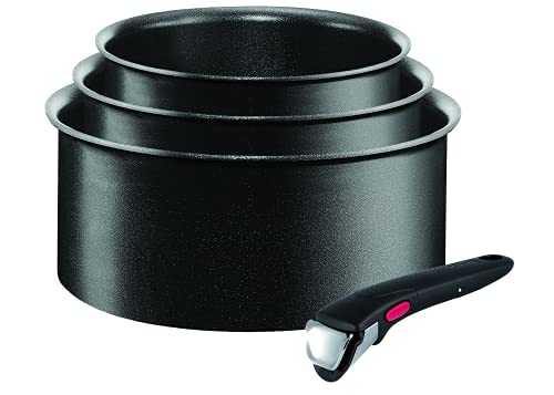 Tefal Ingenio Non-stick Induction Expertise Starter Cookware Set, 4 Pieces, Black