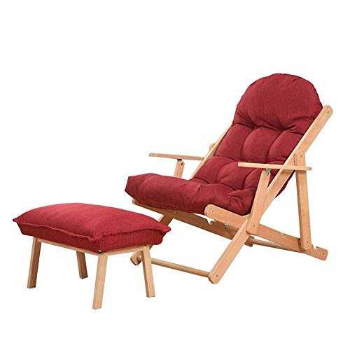 Folding Chair Garden Patio Camping Beach Chair Portable Recliner Armchair Sun Lounger Fold Up Wooden (color: Blue, Size: T2)