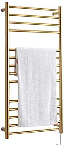 Household Towel Heater, 304 Stainless Steel Gold Electric Towel Radiator And Wall-Mounted Bathroom Towel Drying Rack For Home, Hotel Bathroom Radiator (1100 * 520 * 120Mm) (1100 * 520 * 120mm),nice