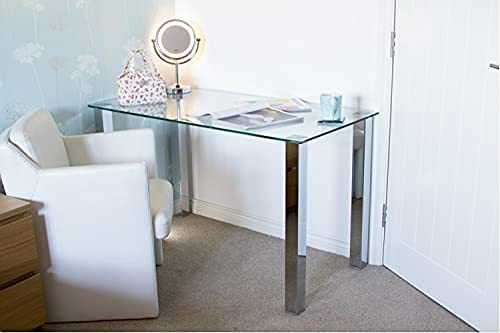 Dining, Dressing, Desk Clear Glass Table - Arctic Table - L1000mm x W1000mm x H730mm