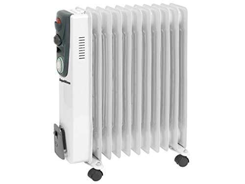 Supawarm 2500W Oil Filled Radiator Heater with Timer