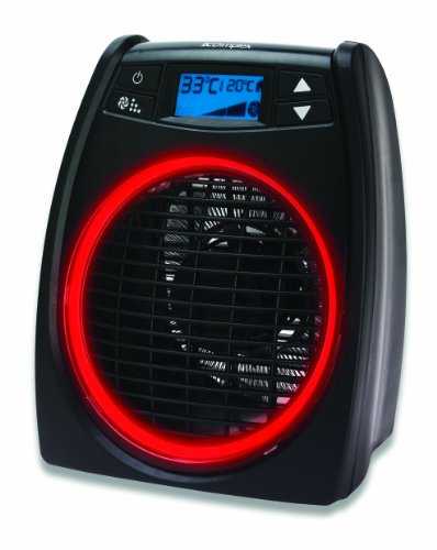 Dimplex DXGLO2 Glofan 2 KW Upright Electric Fan Heater, Black, 27.8 cm*15.8 cm*23.0 cm