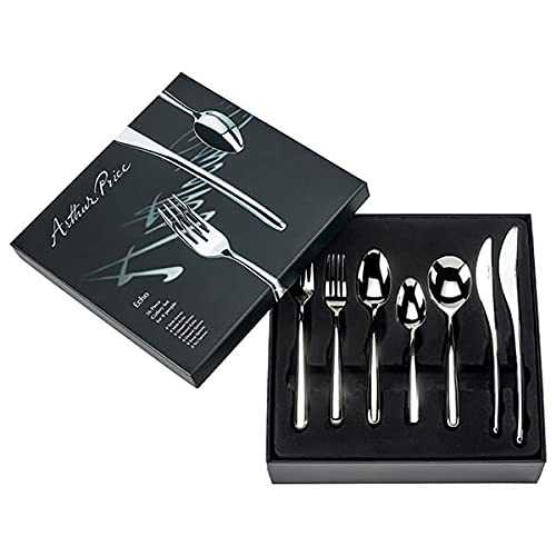 Arthur Price Signature Echo 56 Piece Cutlery Box Set Plus Free Set of 8 Tea Spoons