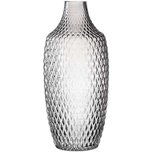 LEONARDO HOME 18679 POESIA Vase 30 cm, Glass, Grey