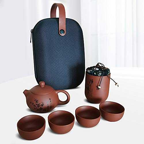 Factory sale Chinese Tea Ceremony Gift Portable Purple Clay Kung Fu Tea set Tea Pot set Household wine set