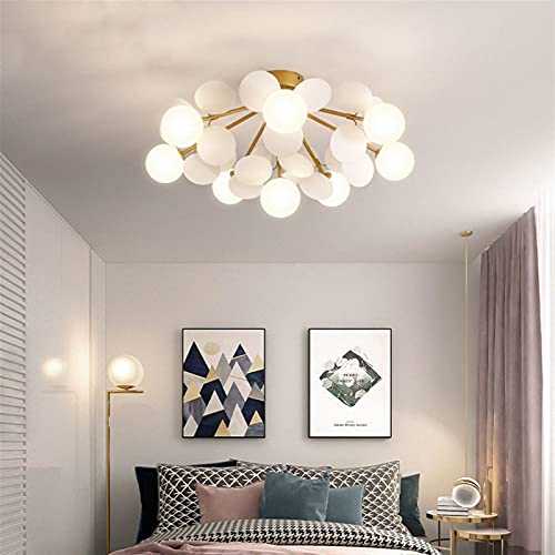 XINGYAO chandelier Children's Room Chandelier White Color Branch Ceiling Lamp Decorative Led Living Dining Modern Bedroom Study Ceiling Lighting (Body Color : White, Size : Warm White)