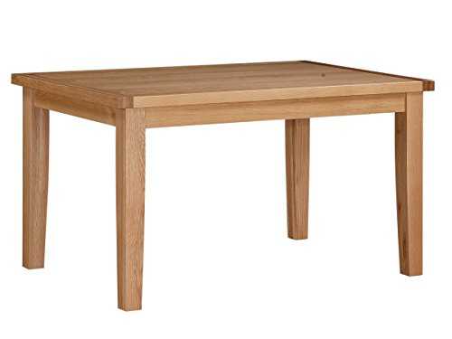 Heartlands Furniture Stirling Dining Table Only Fixed 1400mm, Oak