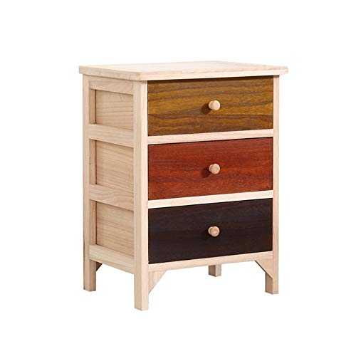 Accent Table Nightstand Bedroom Bedside Table|wooden Bedside Cabinet|large Capacity Locker|dormitory Bedroom Side Cabinet Storage Cabinet 40x30x53cm Small Table