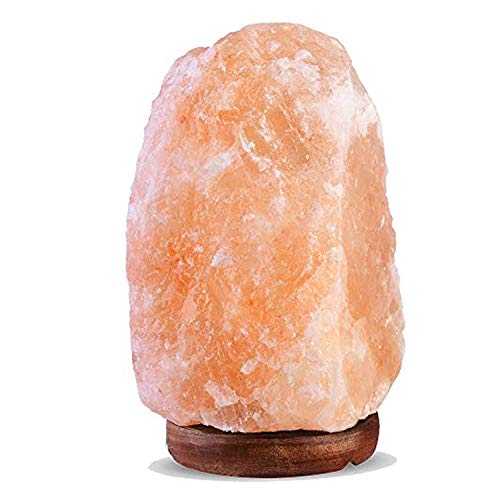 Pink Himalayan Crystal Rock Salt Lamp Finest Crystals with CE Certified Standard Electric Plug and Bulb… (Natural Shape 7-10 Kg)