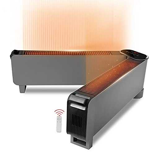 2100W Electric Heater for Home Low Energy Silent,Portable 180° Fold at Will Radiator,2 Gears Heat Settings with Timer,Safety Cut-Off,IPX4 Waterproof,Remote Control