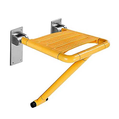 DSDD Folding Shower Seat Bench, Wall Mounted Shower Stool, Bathroom Shower Chair for Elderly, Disabled and Handicap
