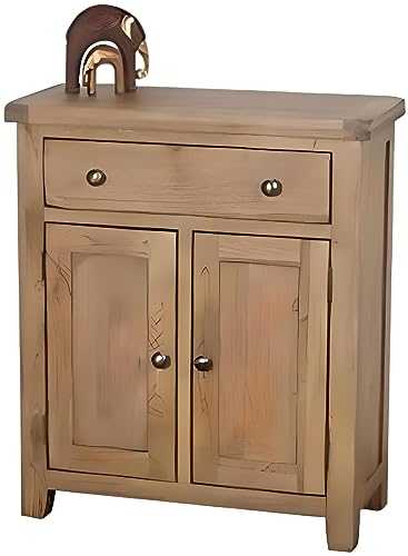 Classically Modern Chunky Solid Oak Dorset Country Slim 2 Door 1 Drawer Sideboard Cabinet Cupboard Living Dining Room Furniture
