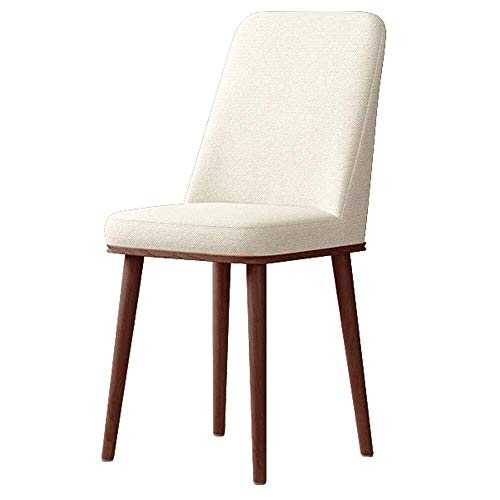 LIUSHENGFUBH Dining Chairs Dining chair dark solid wood comfortable backrest dining chair Nordic style home simple modern chair fabric sponge chair (Color : E)
