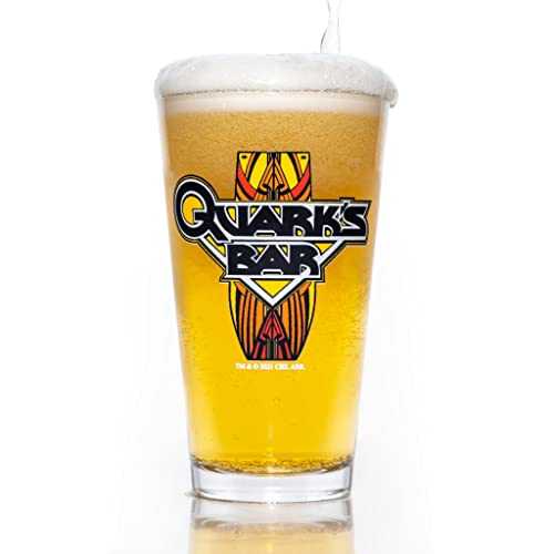 Star Trek: Deep Space Nine Quark’s Bar Pint Beer Glass Special Edition in-Universe Classic Color Line by Movies On Glass Includes One Glass - 16 Ounces